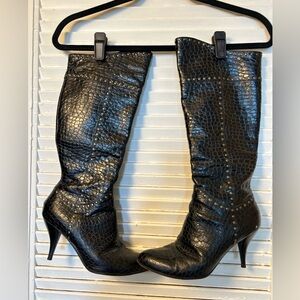 Mario Bologna Size 38EU Crocodile Leather Boots